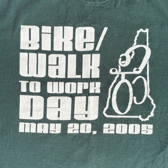 Other - Vintage 2005 NH Bike Walk To Work Day T-Shirt Portsmouth Brewery Conservation
